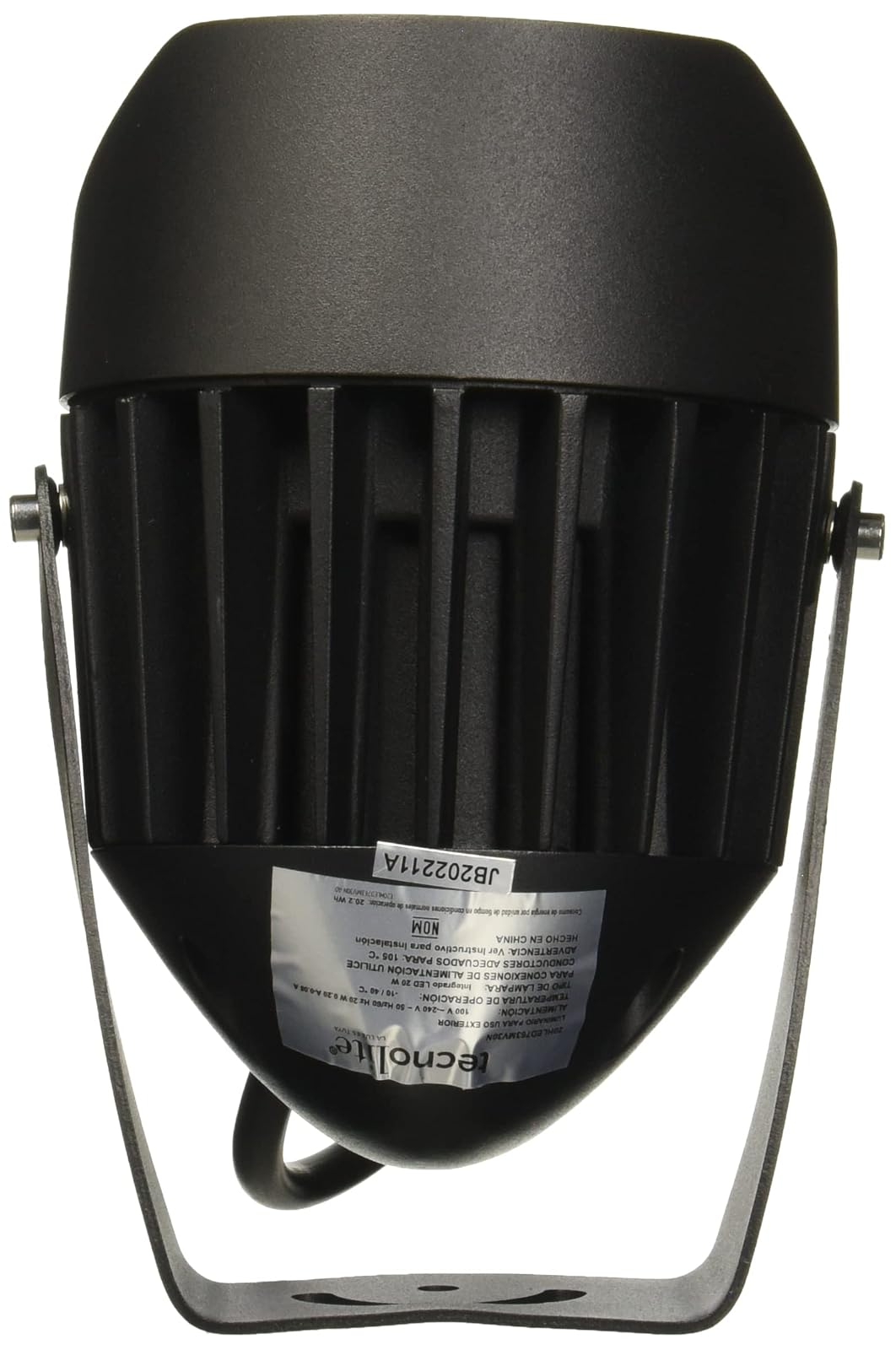 Tecnolite Lampara Sobreponer en piso Negro 20W Luz suave cálida 20HLED763MV30N