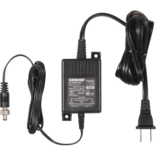 Shure PS43US - Fuente de Alimentación para Receptores Inalámbricos GLX4 y ULX4, 15 VDC, 600 mA