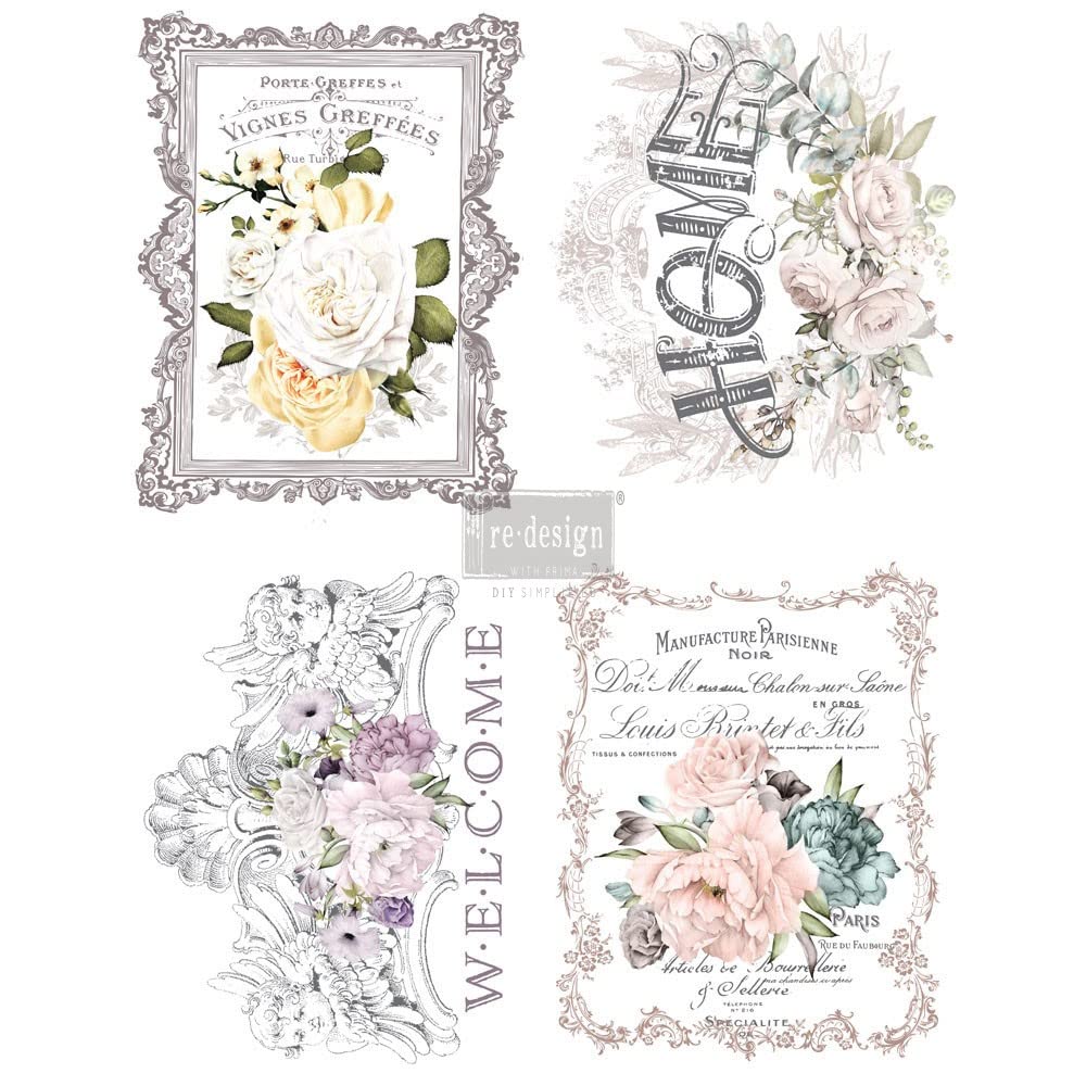 PRIMA MARKETING INC Redesign DÉCOR TRANSFERS® - Floral Home 11 x 15 Pulgadas Cada diseño 655350635527