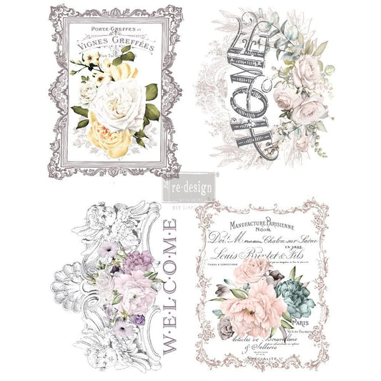 PRIMA MARKETING INC Redesign DÉCOR TRANSFERS® - Floral Home 11 x 15 Pulgadas Cada diseño 655350635527