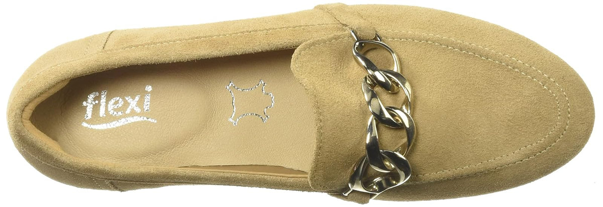 Flexi Zapatos para Mujer con Detalle de Cadena Plateada 105310