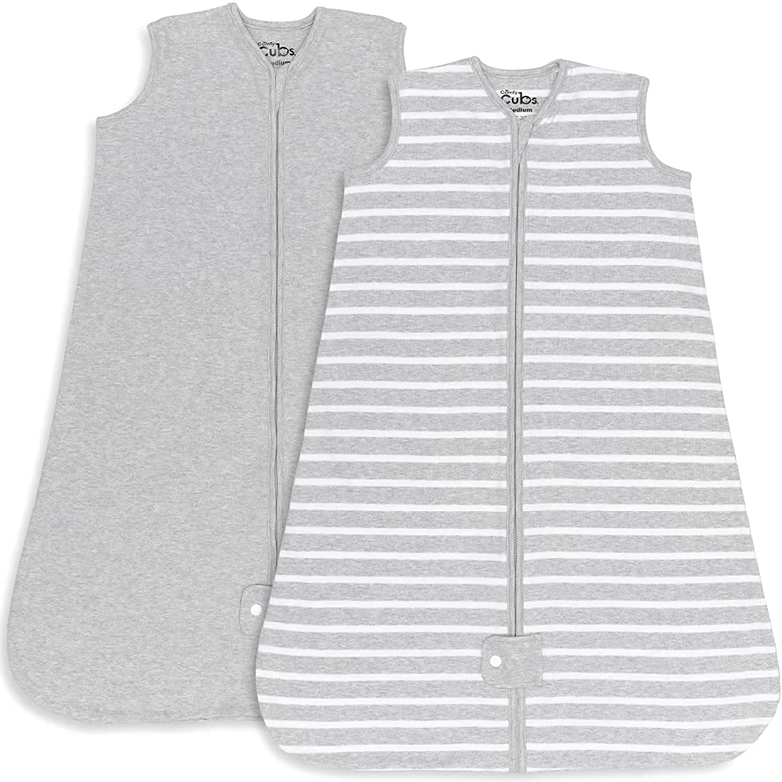 Comfy Cubs Sleep Saco de dormir 2 unidades, gris, mediano