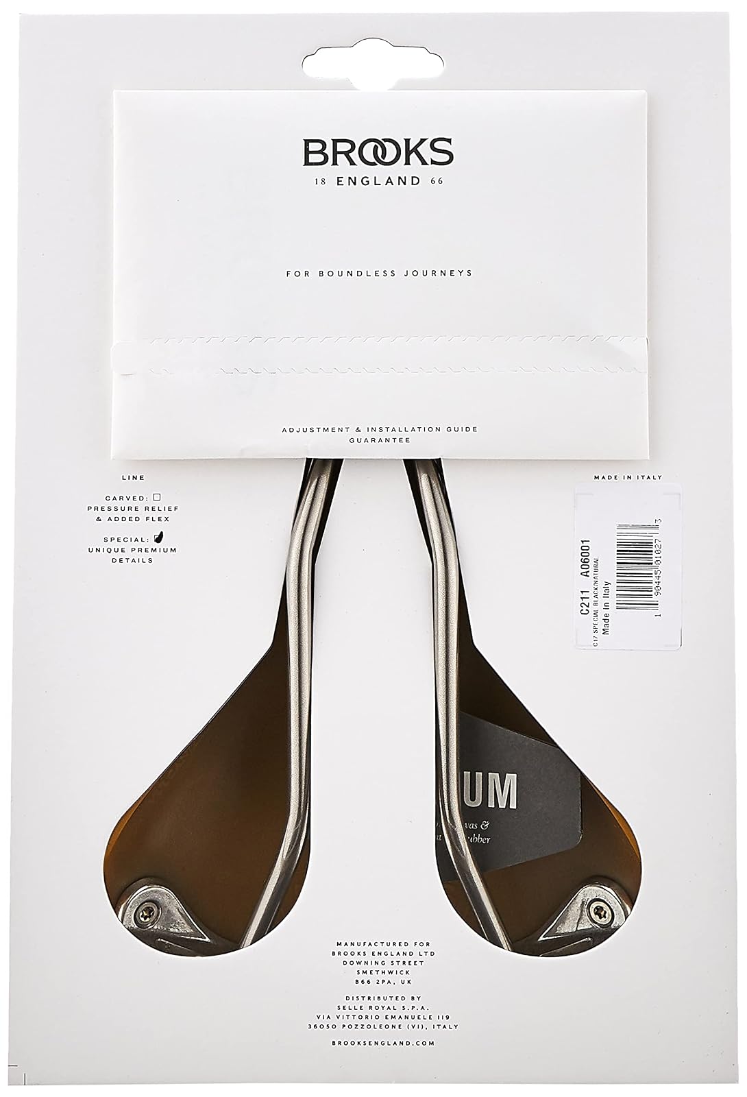 Brooks England Cambium C17, Sillín de Bicicleta Resistente a Cualquier Clima, Impermeable