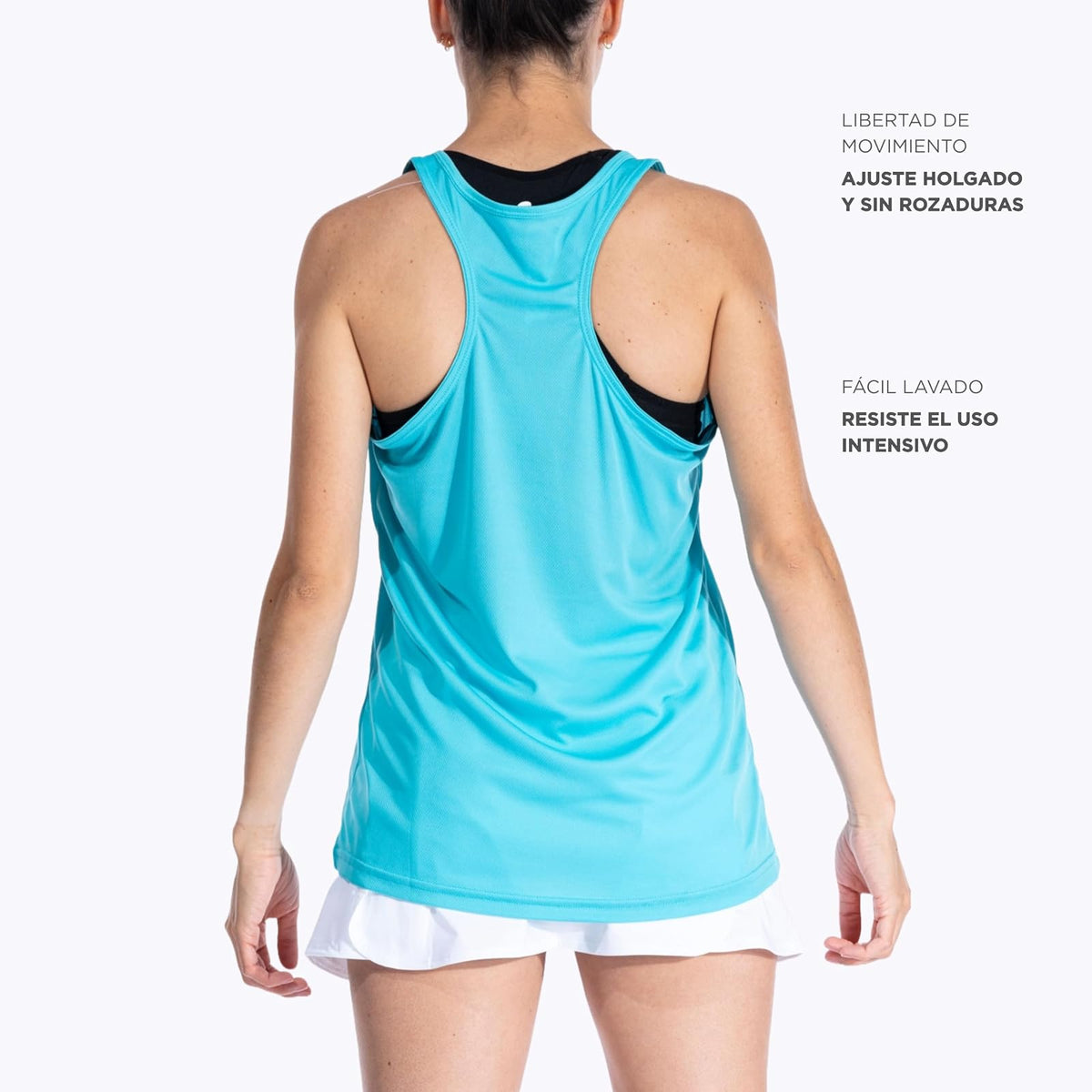 Joma Camiseta de Tirantes para Mujer, Tallas 3XS-XL, Tejido Técnico Micro-Mesh y Espalda Nadadora, Modelo Siena II