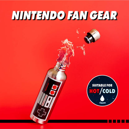 Paladone NES Botella de agua de metal, regular, multicolor