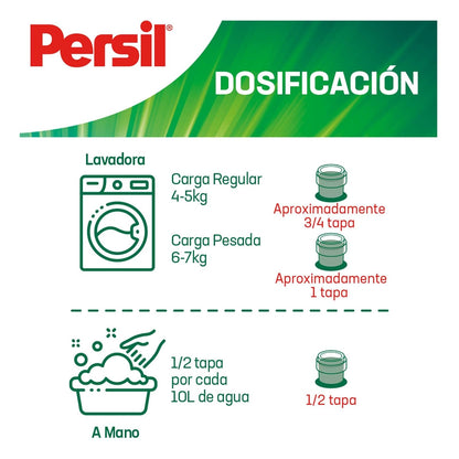 Persil Detergente Gel Universal 6.64L - 96 Cargas | Acción profunda, aroma fresco, biodegradable, toda la ropa, tecnología alemana