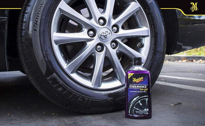 MEGUIAR'S Oficial Endurance Tire Gel Gel Protector de Llantas, G7516, 473ml s A3316S Abrillantador y Resaltador de Brillo, 473ml