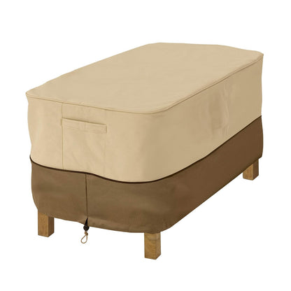 Classic Accessories - Funda Rectangular para Mesa Auxiliar y otomana, Resistente al Agua, 32 Pulgadas, para Patio