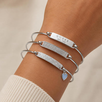 Guess - Pulsera de 3 piezas con identificación de tensión