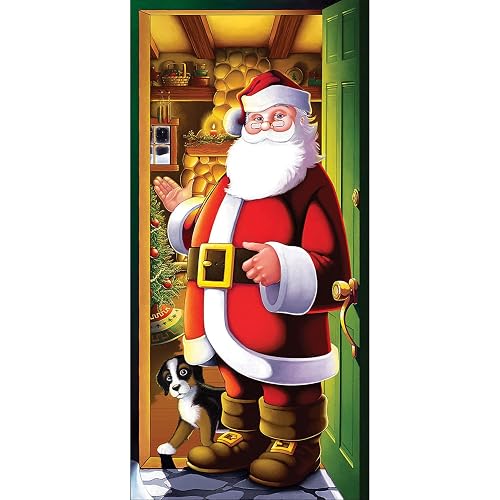 Beistle - Funda para puerta de Papá Noel 20012, 30 x 5 pulgadas