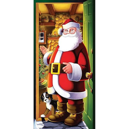 Beistle - Funda para puerta de Papá Noel 20012, 30 x 5 pulgadas