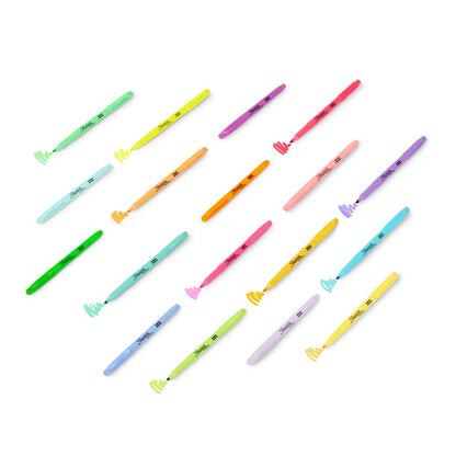 Sharpie - Resaltadores de bolsillo, colores pastel suaves, surtidos, punta de cincel, 12 unidades, uso escolar, hogar y oficina, suministros para profesores