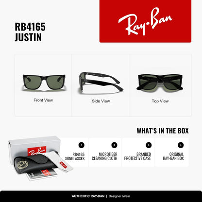 Ray-Ban RB4165 Justin Rectangular Sunglasses