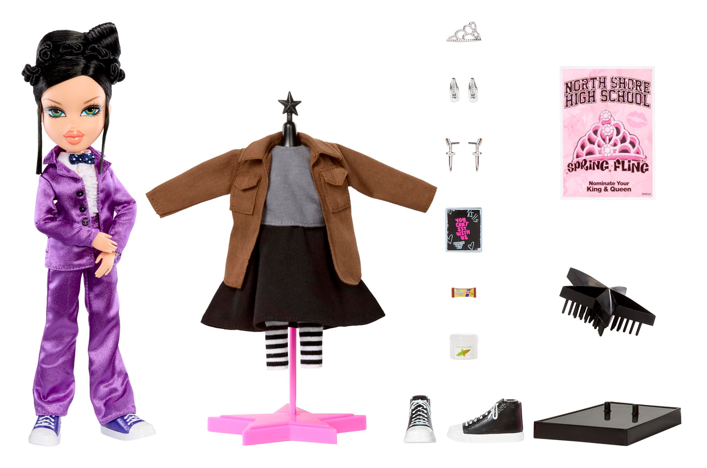 Bratz, Mean Girls Spring Fling Muñeca Janis, Muñecas para Niñas, Incluye Atuendo y Accesorios, 4 Años en Adelante