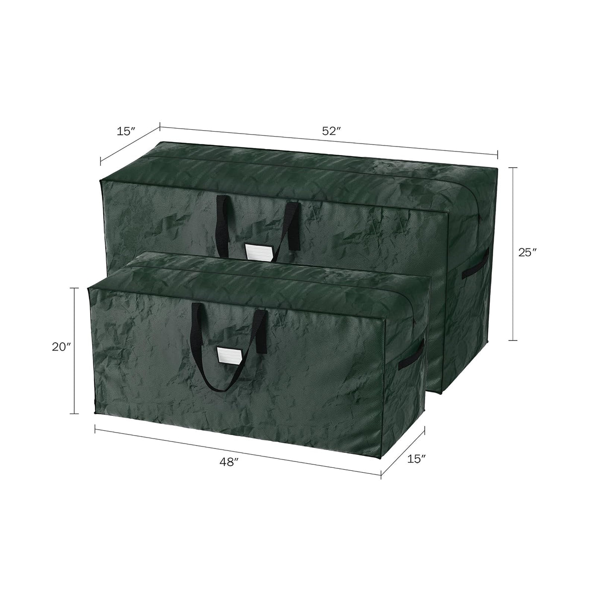 5074 Elf STOR - Bolsa para árbol de Navidad (para Dos árboles de 2.74 m o uno más Grande), Color Verde