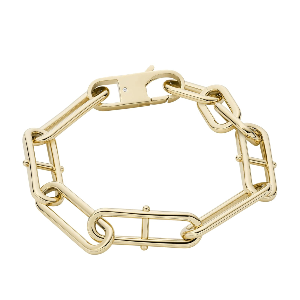 Fossil Women's Gold-Tone Stainless Steel Chain Bracelet