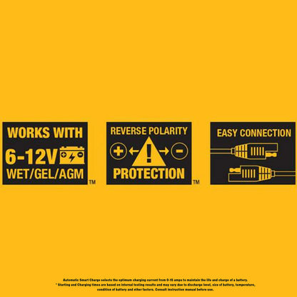 DEWALT DXAEC2 DXAEC2 Cargador y mantenedor Profesional de 2 amperios para automóviles