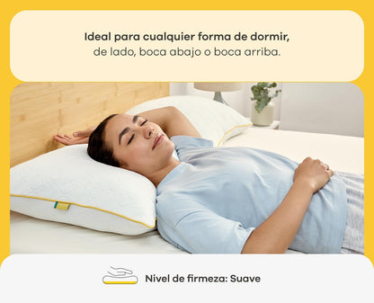 Nooz Almohadas Pack de 2 Adaptables Estándar Memory Foam Ajustables Altura Personalizable Soporte Cuello