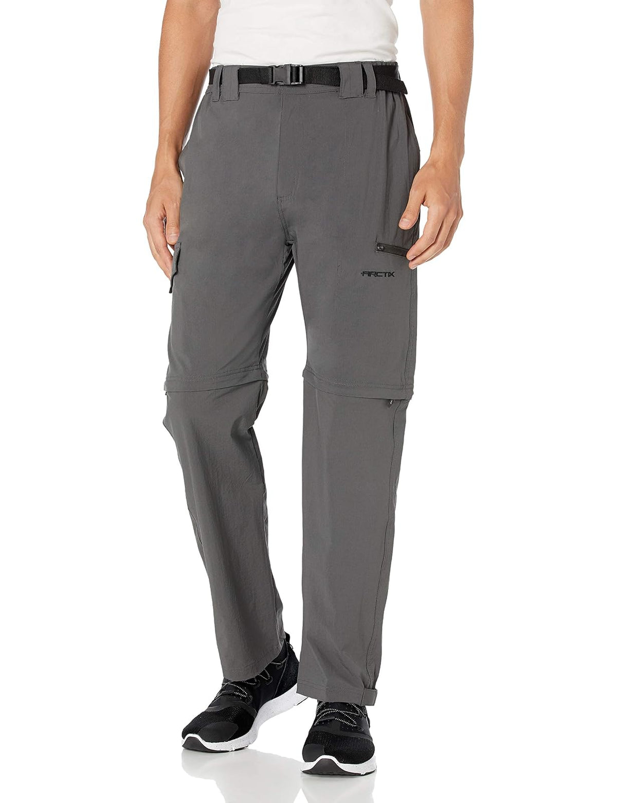 Arctix Cliff Pantalón Convertible para Hombre - corto - M - 30" entrepierna - Gris (Charcoal)