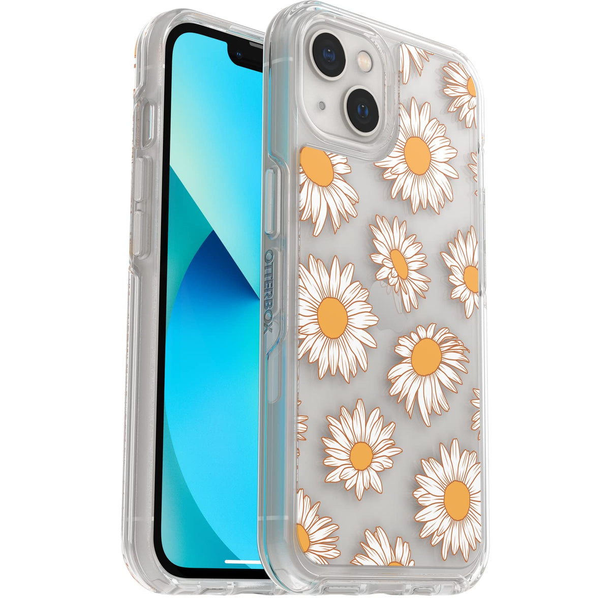 OtterBox Funda Symmetry Series para iPhone 13 - Margarita vintage. - Serie Symmetry - Funda