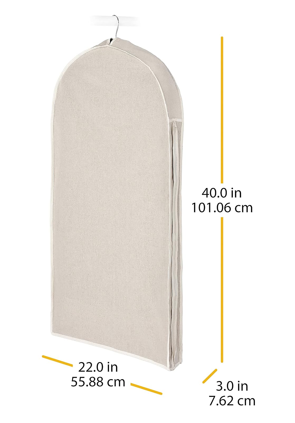 Whitmor 6082-2716 Lino Natural Suave Bolso de Ropa de Almacenamiento