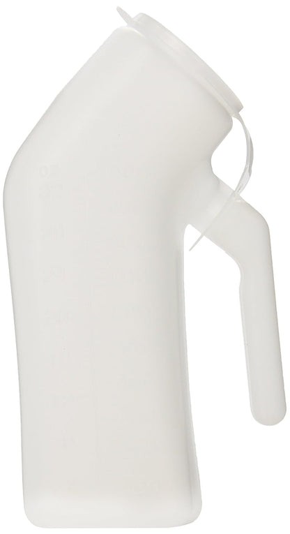 Medical Male Urinal with snap on Cover, 32-oz./1000 mL by Lumex