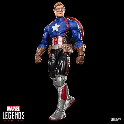 Marvel Legends Series, Marvel Super Heroes y Magic: The Gathering, Capitán América (Avengers: Twilight), Figura de 15 cm con Carta Exclusiva Metalizada de colección para el Juego