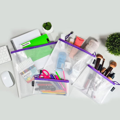 Barrilito Bolsas para organización con cierre, multiusos, juego de 4 bolsas. JBC8786