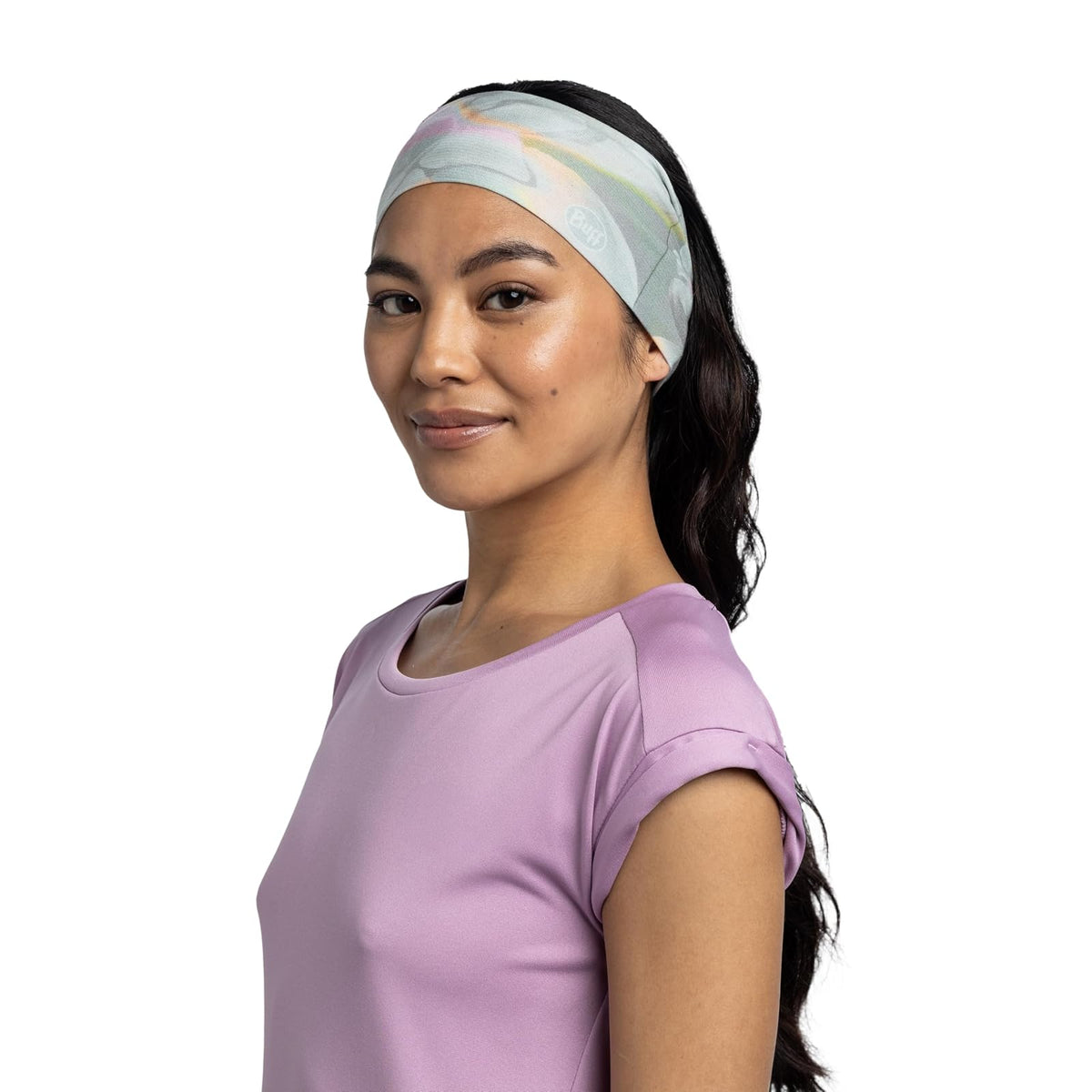 BUFF CoolNet - Diadema de elipse UV, protección solar UPF 50, transpirable, envoltura de cabello refrescante, versátil, de secado rápido, verde Esmerald Seagrove, talla adulta