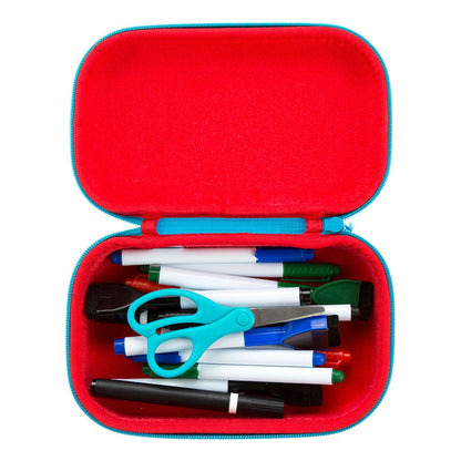 Zipit Colorz estuche para anteojos, Azul, Caja de almacenaje para lápices, Azul triángulos