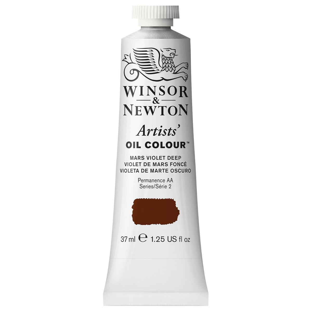 Winsor & Newton Artists' Oil Colour Pintura al Óleo Profesional, 37 ml - Tubo de 1.2 onzas - Rojo (Mars Violet Deep)