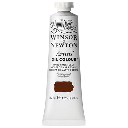 Winsor & Newton Artists' Oil Colour Pintura al Óleo Profesional, 37 ml - Tubo de 1.2 onzas - Rojo (Mars Violet Deep)