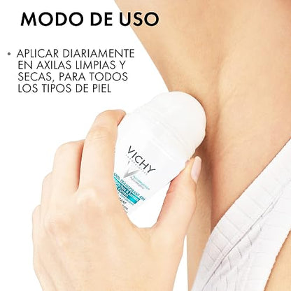 VICHY Desodorante Anti-transpirante y Anti-manchas Roll-On 48H Vichy Deos 50ml