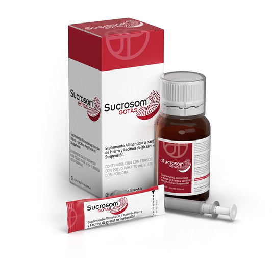 Sucrosom Gotas Hierro Sucrosomial para Niños – Suplemento Alimenticio con Hierro de Alta Absorción – Presentación en Gotas con Dosificador