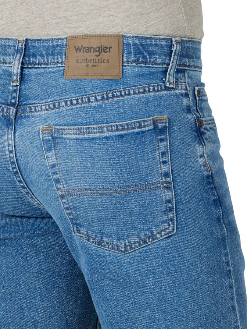 Wrangler Authentics - Pantalones vaqueros clásicos de algodón de 5 bolsillos para hombre