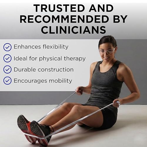 THERABAND Bandas de Resistencia de Látex Profesionales, Banda Elástica Individual de 6 Pies como Equipo de Ejercicio, Fisioterapia, Pilates, Entrenamientos en Casa, 6 Pies, Múltiples Colores y Niveles