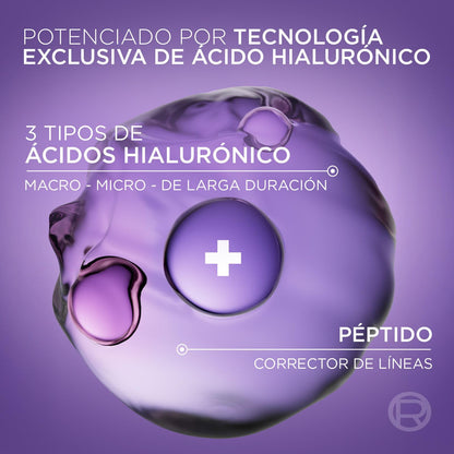 L'Oréal Paris Revitalift Ácido Hialurónico Serum, Hidrata Intensamente, Rellena Arrugas y Líneas de Expresión, Cuidado Facial Anti-edad, 30ml