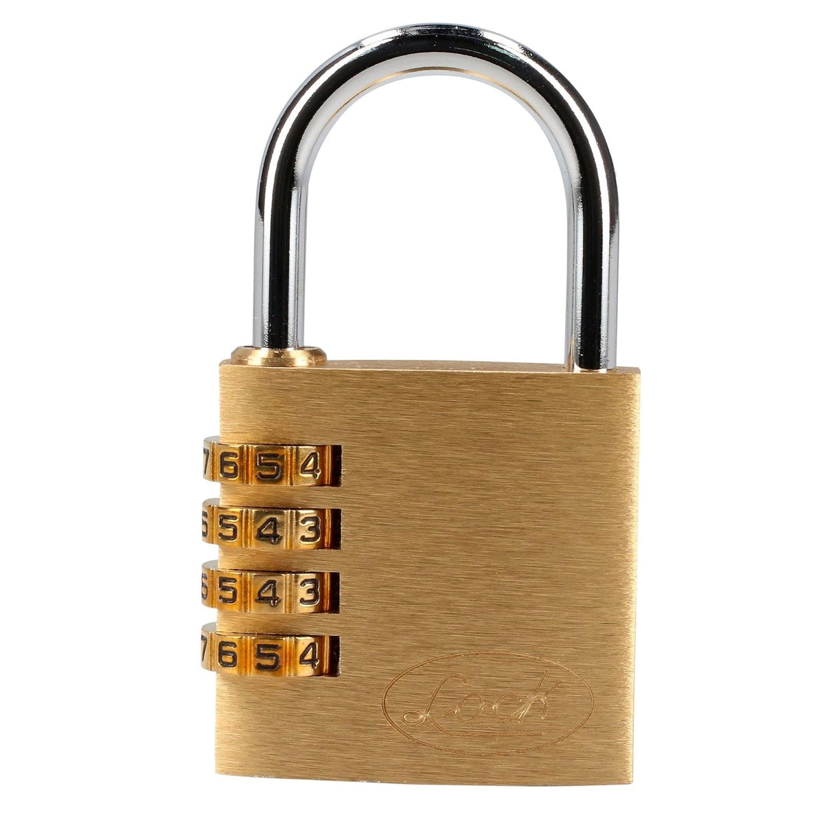 Bihpjd Lock 12CA Candado de Combinaci?n Programable para Maleta, Lat?n, 40 Mm