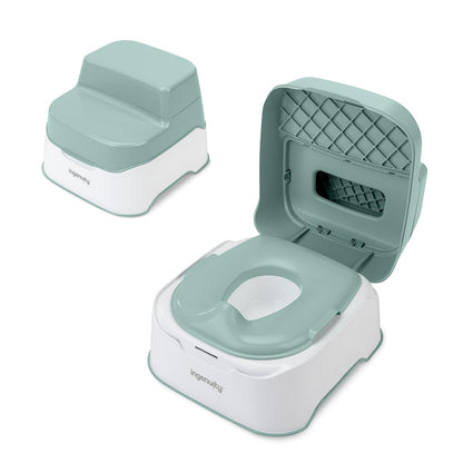 Ingenuity Prepare to Potty Sistema de Entrenamiento 3 en 1, Rosa - Verde
