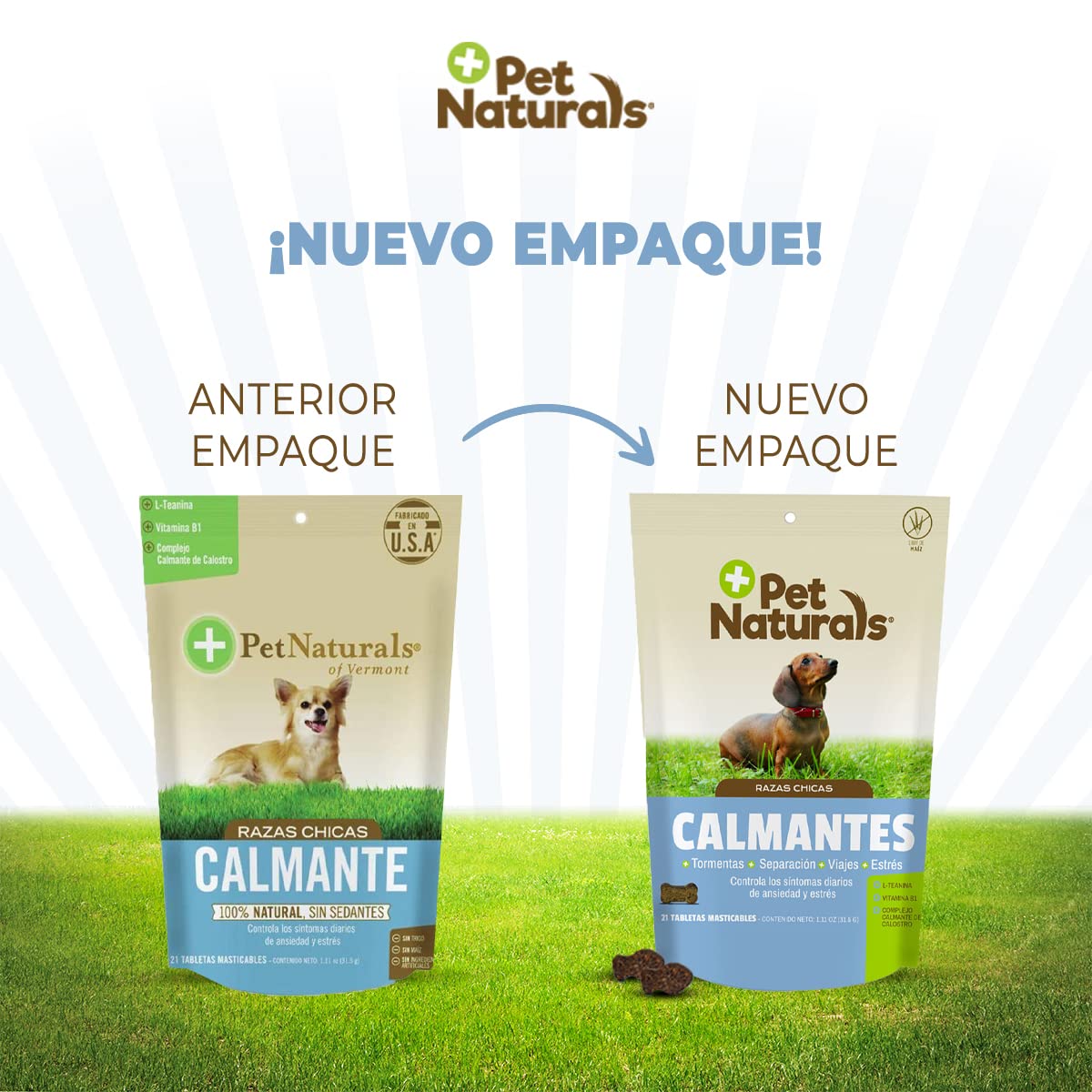 Pet Naturals, Calmantes Naturales, Razas Pequeñas, 31. 5g