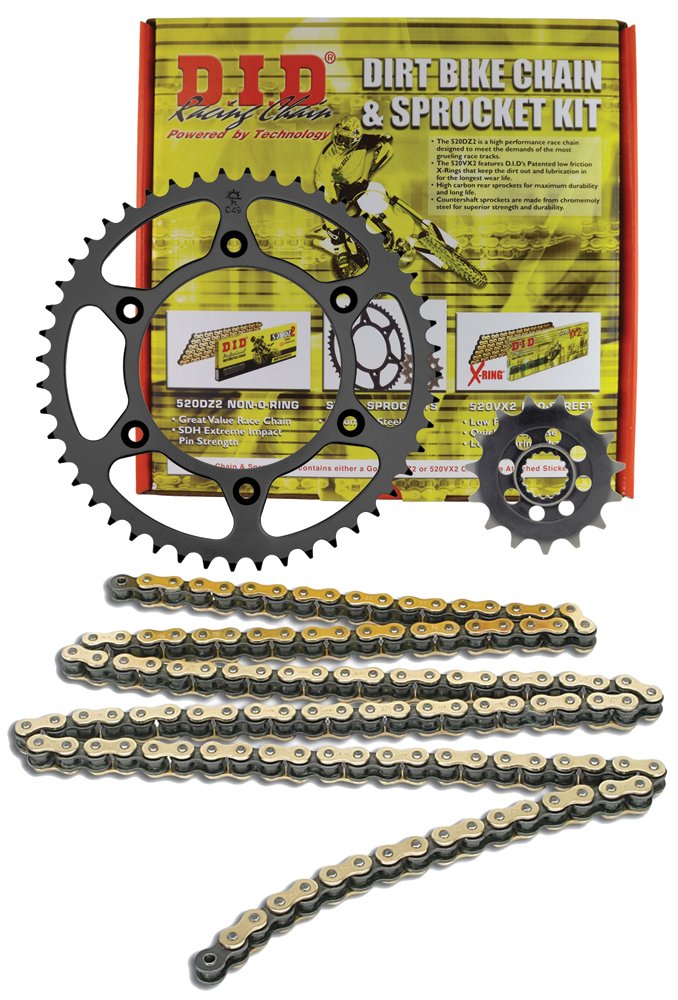 D.I.D MXY-001OEM 520DZ2 Kit de cadena dorada y piñón de 14 dientes/50 dientes