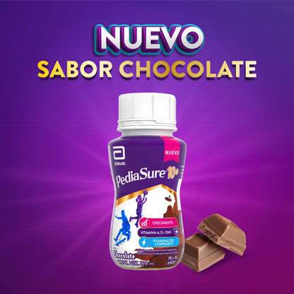 PediaSure 10+ Chocolate Alimentación Especializada Pack 24 de 220 ml | Formula especializada para adolescentes de 10 a 15 años con nutrientes esenciales que apoyan al crecimiento de los huesos.
