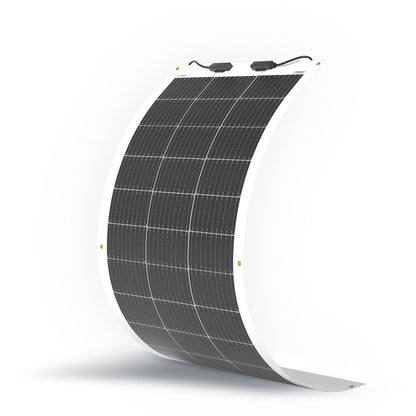 Renogy - Panel solar flexible de 100 W, 12 V, monocristalino, semiflexible y plegable, cargador fuera de la red, para caravanas marinas, cabinas y automóviles