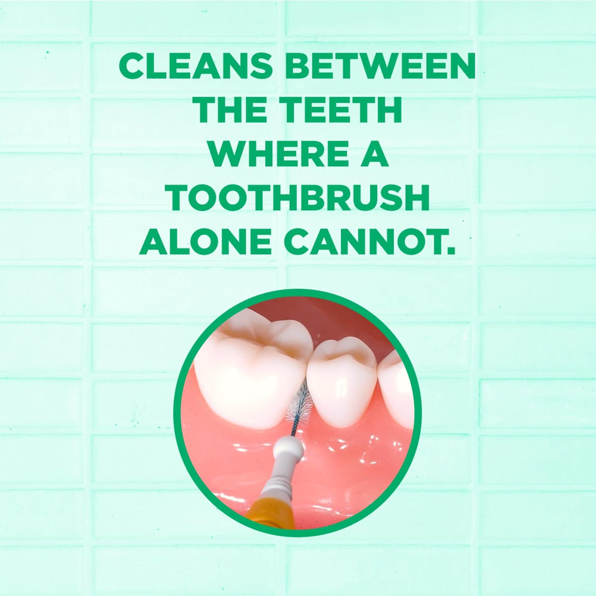 GUM Proxabrush Go-Betweens - Ultra apretado, cepillos interdentales, púas dentales de cerdas suaves para quitar la placa, seguro para aparatos ortopédicos y dispositivos dentales, 15 unidades