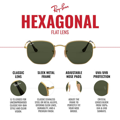 Ray-Ban - Lentes oscuros, Hexagonal