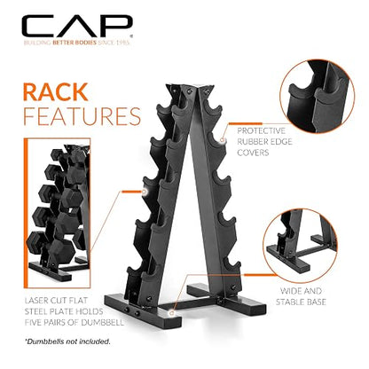 CAP Barbell - Soporte para Mancuernas, Color Negro