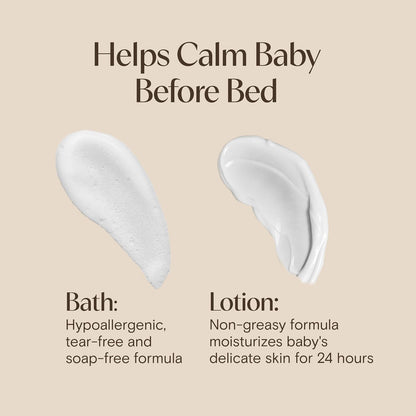 Aveeno Baby Calming Comfort Bath + Lotion Set, Baby Skin Care Products, 2 Items