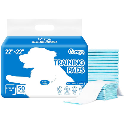 COCOYO Almohadillas de Entrenamiento para Perros con Carbón Activado 22 x 22 Pulgadas - Regular - 50