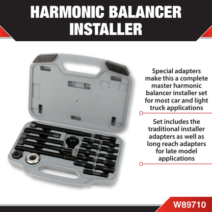 Performance Tool W89710 - Instalador de equilibrador armónico, herramienta automotriz de grado profesional para reparación de equilibrio de motor