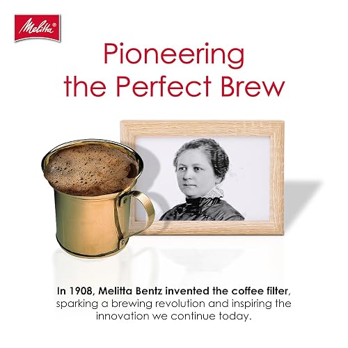 Melitta - Filtros de café de cono #4, café natural sin blanquear, 100 unidades (paquete de 3) 300 filtros totales, el embalaje puede variar